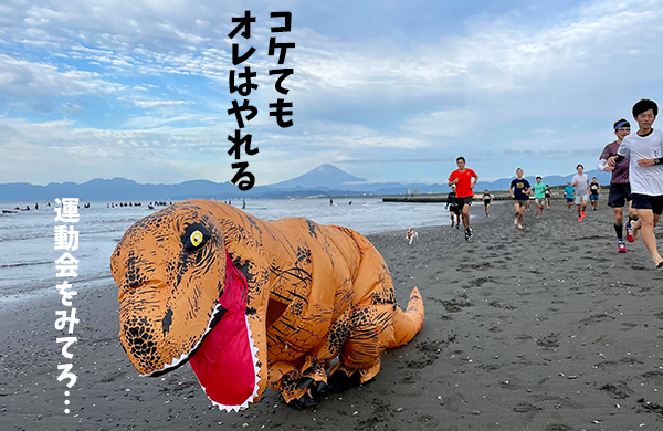 第1回 江の島恐竜砂浜運動会